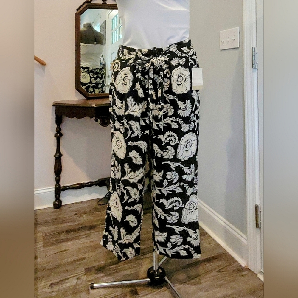 NWT 3X Calligraphie Linen Pants - Picture 7 of 7